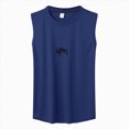 thumbnail image 6 of Ccpelsie Mens Vacation Tank Top Summer Sleeveless Beach Soft Muscle Tee Comfort Lightweight Casual(Blue,2XL), 6 of 9