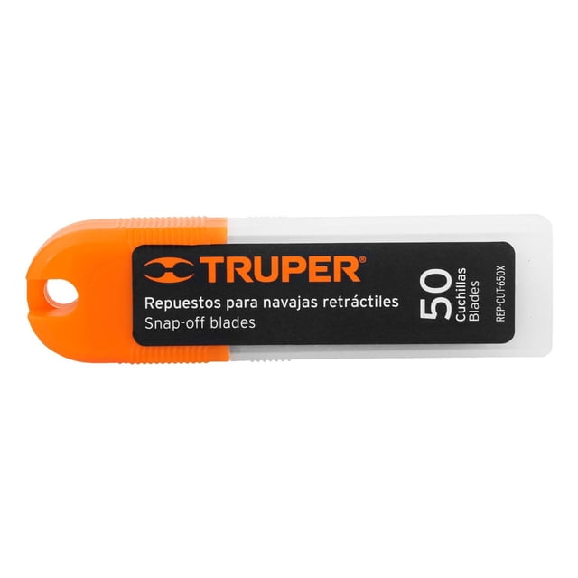 Repuesto cuchillas cutter 50 pzas SK4 18 mm Truper REP-CUT-650 100101