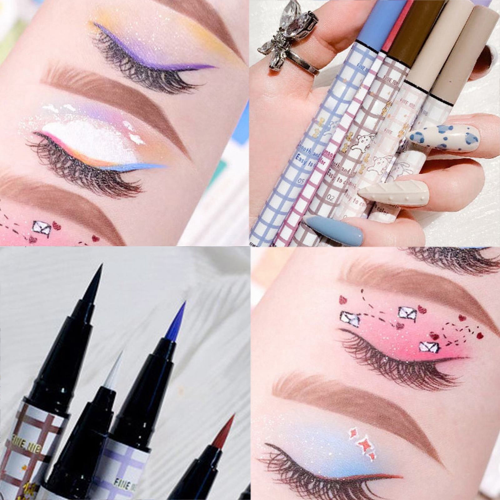 Color for Eyes Stamp Lift Liner Pro Eye Remover Kids Eye Channel Make up Roll on Glitter Wing Liner Stickers Inner Corner Brush The Creme Shop Highlight Eco Face Tan