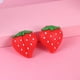 thumbnail image 4 of 3PCS Funda protectora de enrollador de cable de diseño de fruta Protector lindo de línea de datos Cubierta de manga protectora de cable de auriculares encantadora (Fresa), 4 of 5
