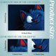 thumbnail image 2 of Pegatina de vinilo para portátil con diseño de gato de dibujos animados, diseño de gato azul guiñando un ojo, universal, de 12, 13, 13,3, 14, 15, 15,4 y 15,6 pulgadas, extraíble, personalizada., 2 of 7