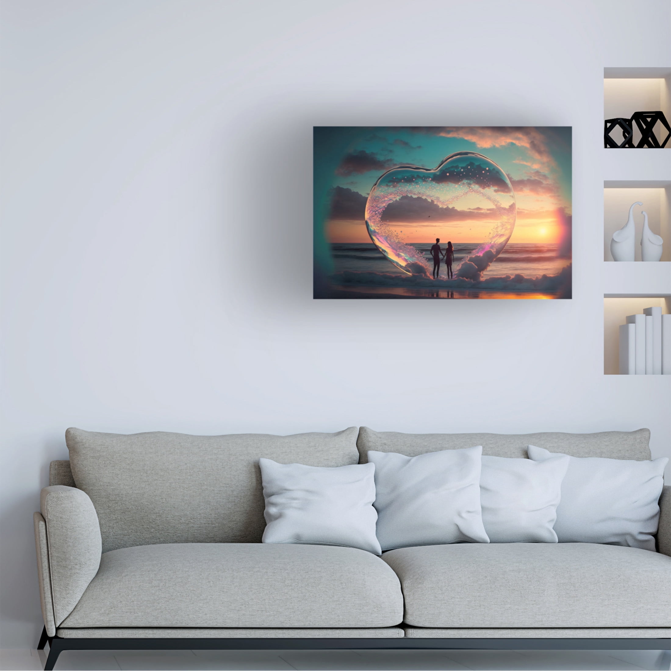 Canvas Wall Art - Ray Heere 'Love Is In The Air 10' Wall Art for Living Room, Bedroom, or Office Décor by Trademark Fine Art - 24 x 16 Inches