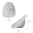 thumbnail image 2 of ECR4Kids Plastic Leaf Scoop Floor Rocker Seat, Classroom Furniture, Light Grey, 6-Piece, 2 of 9