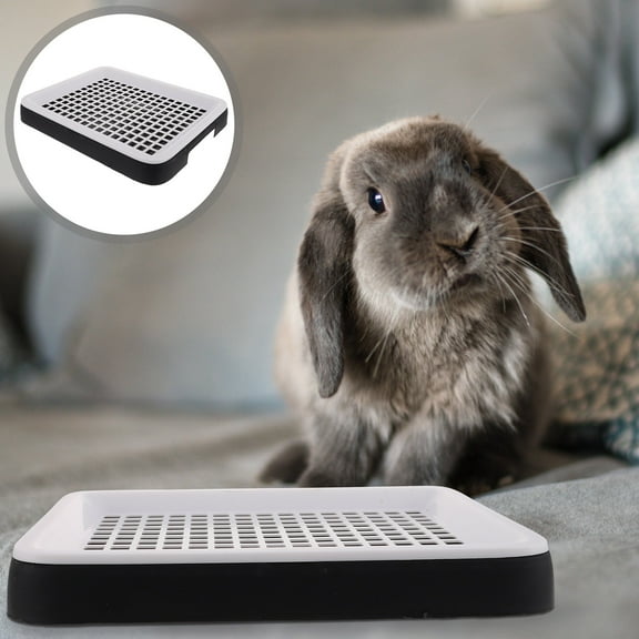 Pyramidti Rabbit Litter Box Plastic Pet Toilet Small Pet Cage Supply Rabbit Toilet Training Box