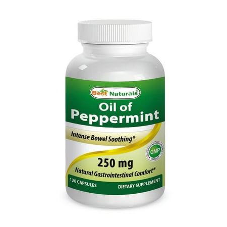 Best Naturals Peppermint Oil 250 mg 120 Capsules (Best Homemade Peppermint Bark)