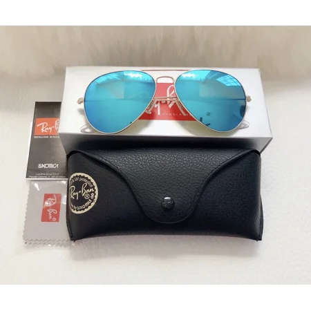 RayBan Classic Aviator Sunglasses - Blue Mirror Ray Ban RB3025 - 58mm