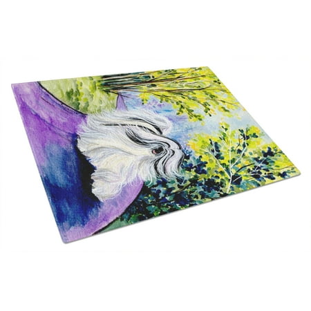 

Caroline s Treasures Tibetan Terrier Glass Cutting Board Large