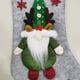 thumbnail image 4 of Medias De Felpa Suave A Cuadros Rojos De Santa Para Decoraciones Navideñas Inevent HA046287-01, 4 of 6