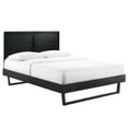 thumbnail image 3 of Modway Marlee King Wood Platform Bed With Angular Frame in Black, 3 of 11