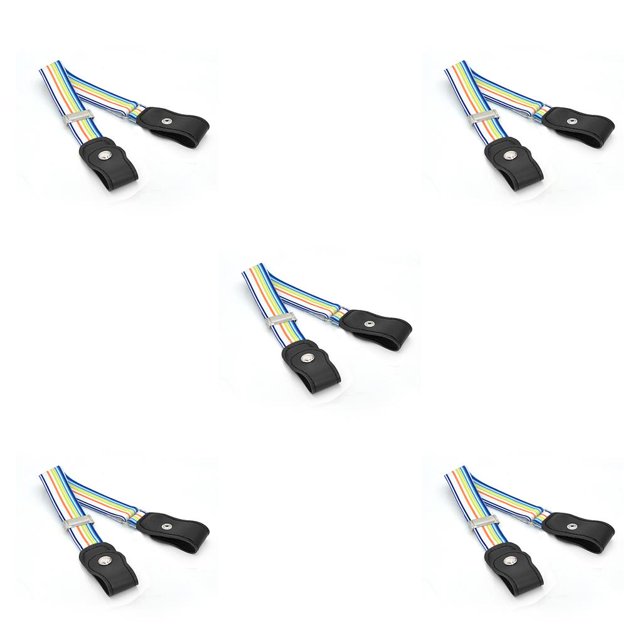 Minnieouse Cinturón de cintura sin hebilla, suministros de armario de piel sintética ajustables, correas de cincha con tejido fino, regalos de Type2 NO2