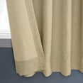 thumbnail image 5 of Half Price Drapes Candlelight Bellino Textured Faux Linen Room Darkening Curtains For Bedrooms (1 Panel), 50W X 63L, 5 of 11