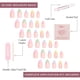 thumbnail image 4 of Press On Nails, confeti glamnetico, semitransparente, corto, almendra, 4 of 6