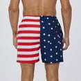 thumbnail image 4 of PEONAVET USA American Flag Swim Trunks Men Swimming Trunks Quick Dry Beach Board Shorts for Surfing, Rafting, Fishing, Hiking, Party Shorts - Fathers Day Gifts, 4 of 8