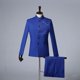 thumbnail image 3 of Traje de cuello alto bordado para hombre, Blazer y pantalón de estilo chino, 2 piezas, moda para boda, fiesta de graduación, actuación, novedad de 2024, 3 of 5