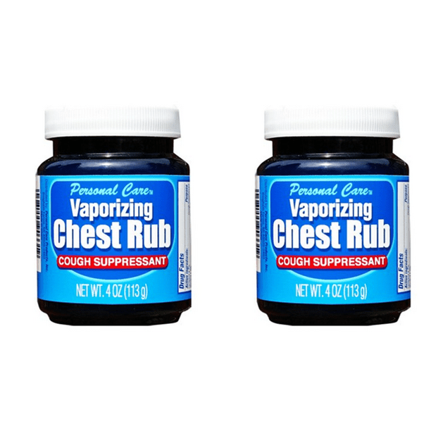 Personal Care Vaporizing Chest Rub Cough Suppressant 4 oz Pack of 2