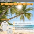 thumbnail image 5 of Yuyamidu His and Hers Matching Outfits Tank Dresses for Women 2026 Men's 2 Piece Short Sets Short Sleeve Casual Beach Button Down Shirts and Shorts Vacation Sets Palm Leaf Blue Man S, 5 of 5