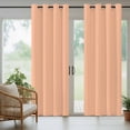 thumbnail image 4 of Peach Fuzz Outdoor Curtains for Patio Waterproof, Windproof Privacy Curtains with Weighted Bottom, Modern Pure Peach Fuzz Outside Drapes for Picnic Garage Backyard Cabana 54"x84" 1 Panel, 4 of 8