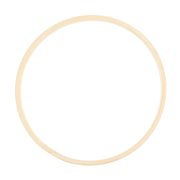OUNONA Embroidery Hoop Set for Crafts and Decorations Beige Plastic Round Frame 13.1cm