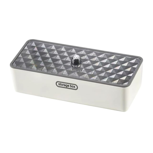 Makeup Storage Stackable Organizer Box For Bathroom Vanity,Tray Kitchen Drawer Organizer With Lid And Drainer - Plastic Kitchen Cutlery Tray And Utensil Storage