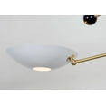 thumbnail image 3 of Large Stilnovo Style Diabolo Articulated Brass Wall Lamp Sconce Mid-Century Modern Brass Wall Lamp, 3 of 6