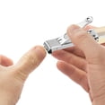 thumbnail image 4 of Beauos Beauty Tools, Nail Clippers, Portable Nail Clippers Stainless Steel Foldable Nail with Leather Case, Ultra Slim Travel Design, 4 of 9