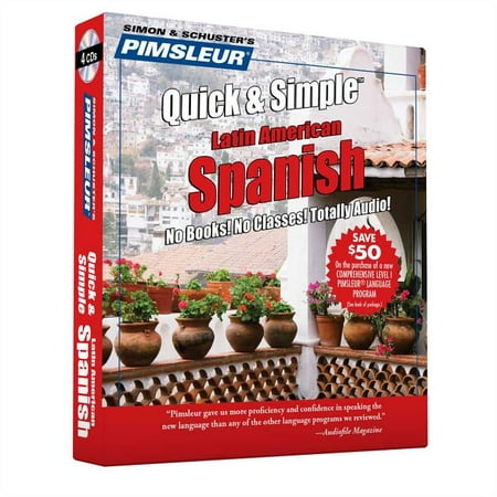 Pimsleur Spanish Quick & Simple Course - Level 1 Lessons 1-8 CD : Learn to Speak and Understand Latin American Spanish with Pimsleur Language (Best Program To Learn Spanish)