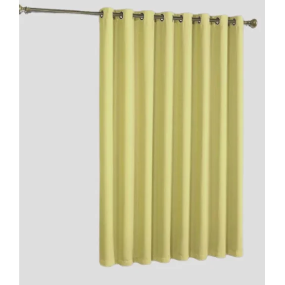 Gorgeous Home Linen Room Divider Extra Wide Heavy Thick Blackout Grommet Curtain for Living Room Bedroom Studio 1 Panel, Yellow, 100" Wide x 84" Long