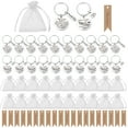 thumbnail image 2 of Bocaoying 20 Sets Employee Appreciation Keychains Gifts, 60 Pcs Stainless Steel Thank You Keychains Bulk with Cards and Organza Bags,Thank you Gift for Coworkers, Caregivers,  Staff, Sliver, 2 of 8