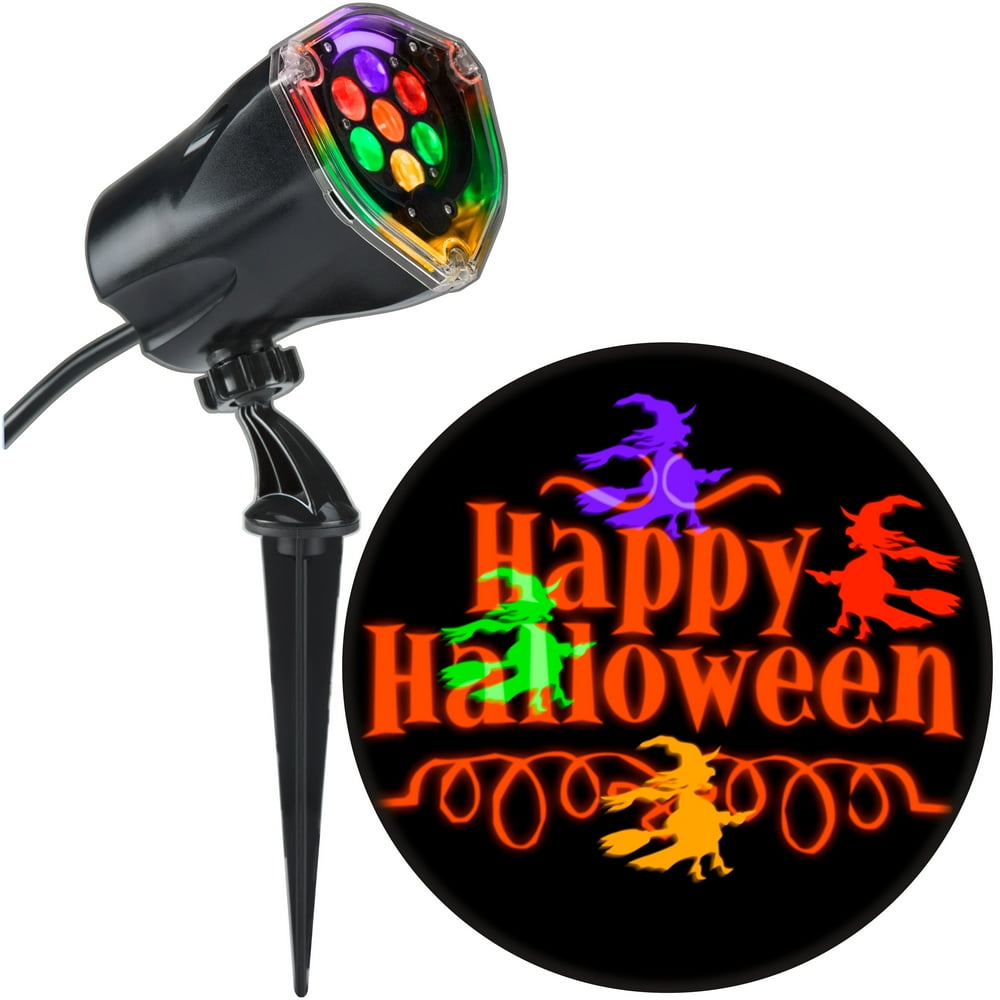 Halloween Lightshow Projection PlusWhirlaMotion+StaticWitch w