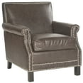 thumbnail image 3 of SAFAVIEH Easton Club Chair Silver Nail Head Antique Brown, 3 of 7