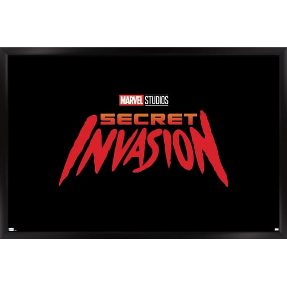 Marvel Secret Invasion - Logo Wall Poster, 14.725" x 22.375", Framed