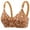 03-Coffee, variant on Yutgune Womens Bras Soft Wireless Full Coverage Everyday Support Bra Floral Print