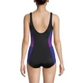 thumbnail image 2 of Lands' End Women's Petite Scoop Neck Tugless Sporty One Piece Swimsuit, 2 of 6