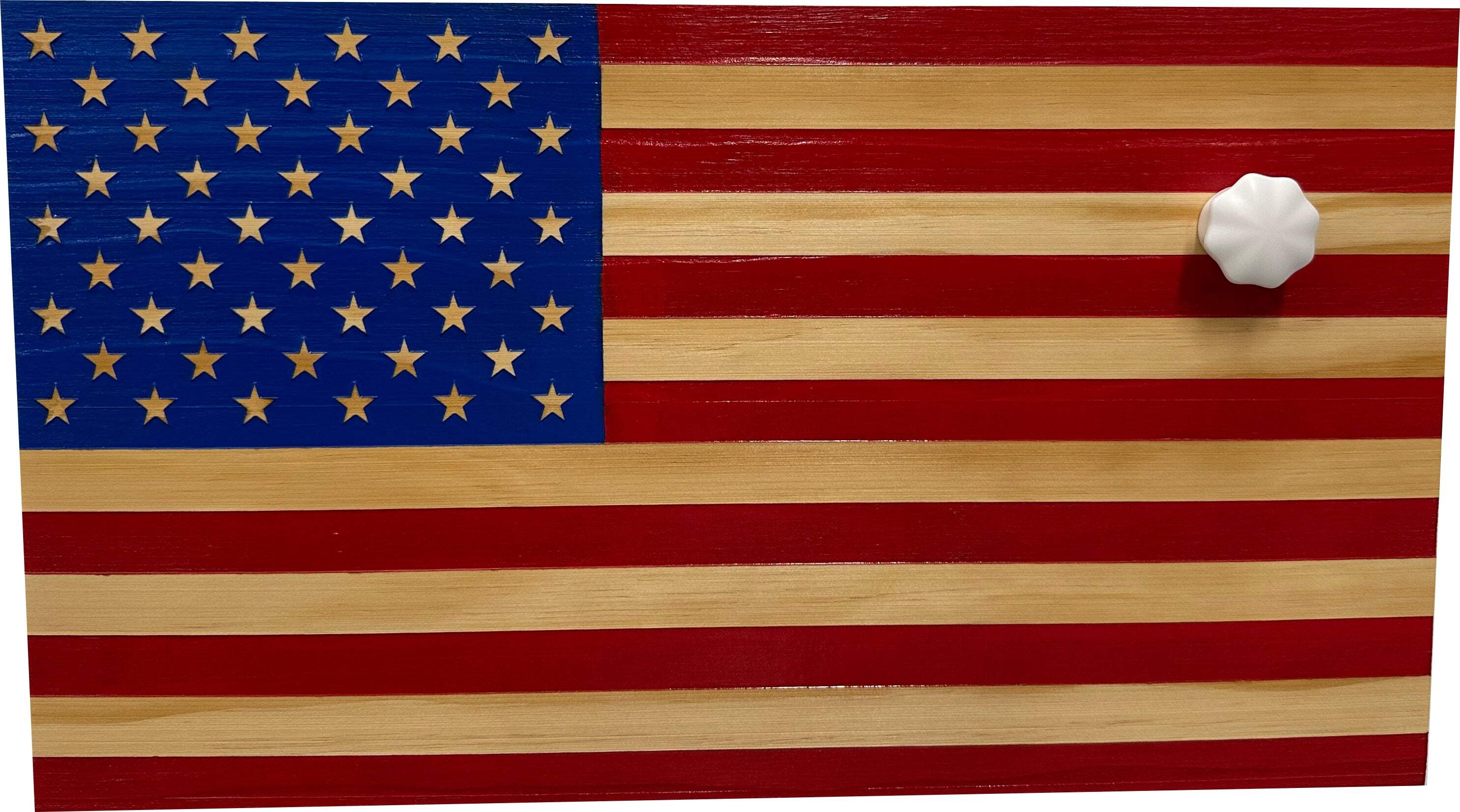 Bellewood Designs Hidden Gun Storage 2-3 Guns Magnetic Lock American Flag