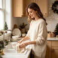 thumbnail image 4 of Christmas Kitchen Dish Towel Set, 24x16 Inches, Super Absorbent Cotton-Like Cloth, Holiday Cleaning Rag for Cooking Baking, Festive Decorative Hand Towel, 1 Pack, 4 of 6