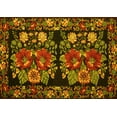thumbnail image 1 of Ahgly Company Machine Washable Indoor Rectangle Medallion Yellow French Area Rugs, 2' x 3', 1 of 4