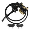 thumbnail image 1 of Miangastore Rear Foot Disc Brake Master Cylinder Assembly With Back Brake Pads Replacement Compatible For 50-125cc Atv Dirt Bike Pit Bike Go Kart Motorcycle Black, 1 of 9