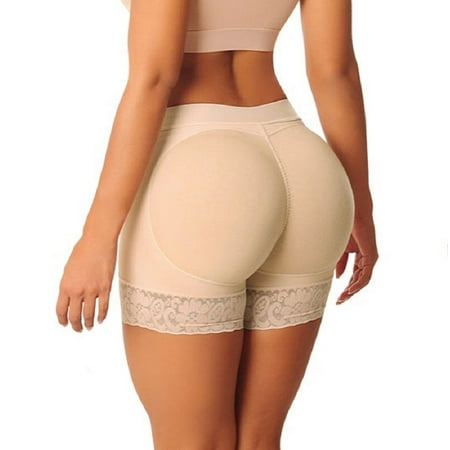 

Women s Casual Seamless Boyshorts Underwear Padded Pants Enhancer Shaper Fake Padded Butt Lifter Briefs Booty Panties Plus Size
