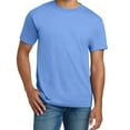 thumbnail image 4 of Hanes Beefy-T Short Sleeve T-Shirt for Men’s, Crewneck Casual Blank Shirt Carolina Blue Tee, 2XL, 4 of 5