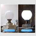 thumbnail image 3 of Columna de luz nocturna de acero inoxidable, lámpara de poste alimentada por energía Solar, herramienta de iluminación de Pilar de césped Iluminación y accesorios Luz blanca 20 centímetros Bewildely HA072933-01, 3 of 6