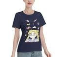 thumbnail image 2 of T-Shirt Basique à Manches Courtes pour Femmes Sailor Moon Lièvre Lunaire, 2 of 6