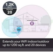 WiFi Range Extender EX6150 WiFi 1500FT Dual Band 2.4Ghz & 5Ghz AC1200 MBps Universal Compatible with WPS Sync Wi-Fi Repeater (Later Version)