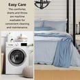 thumbnail image 5 of Mainstays Full/Queen 5-Piece All-Season Comforter Set, Blue Pick Stitch Scallop, 5 of 12
