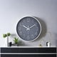 thumbnail image 4 of Reloj de pared de 12 pulgadas, silencioso, funciona con pilas, redondo, estilo moderno y sencillo (gris), 4 of 4