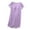 Purple, variant on Admvng Womens Nightgown Short Sleeve Casual Built In Bra Sleepshirts with Soft Homewear Sleepwear Dress M-2XL