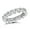 White, variant on Unisex Thin 18K Designer Natural Diamonds Eternity Ring (Rose Gold Size 6.5)