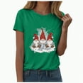 thumbnail image 2 of Towmus Christmas Shirts for Women Casual Graphic Crew Neck Tee Shirt Fall Tops Short Sleeve Clothes, 2 of 5