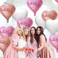 thumbnail image 3 of Heart Balloons for Valentines Day Decor Accessories, 18 In Large Heart Balloon Foil Rose Red Heart Balloons for Romantic Night Wedding Bridal Shower Decorations, 3 of 8