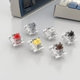 thumbnail image 4 of GATERON G Pro 3.0 Silver Keyboard Switches, Pre-lubed 5 pins RGB Linear for Gaming Mechanical Keyboard (Silver double stage spring,35PCS), 4 of 6