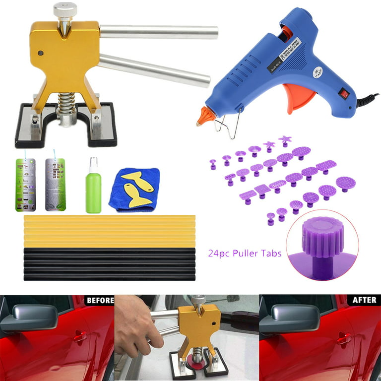  Dent Puller Paintless Dent Repair Kit, Car Dent Removal kit  with Dent Lifter, 100W Glue Gun, PDR Tools for Auto Body Small Dent and  Hail Dent Removal : Automotive